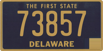 DE license plate 73857