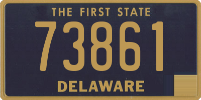 DE license plate 73861
