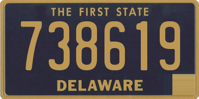 DE license plate 738619