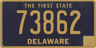 DE license plate 73862
