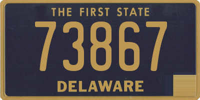 DE license plate 73867