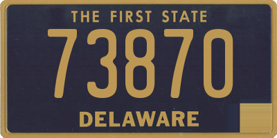 DE license plate 73870