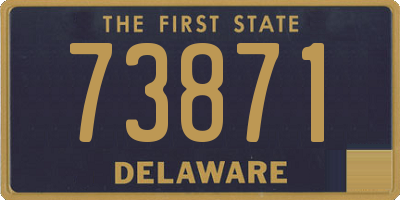 DE license plate 73871