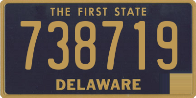 DE license plate 738719