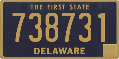 DE license plate 738731