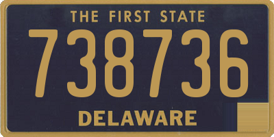 DE license plate 738736