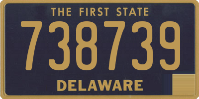 DE license plate 738739