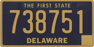 DE license plate 738751