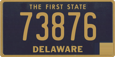 DE license plate 73876