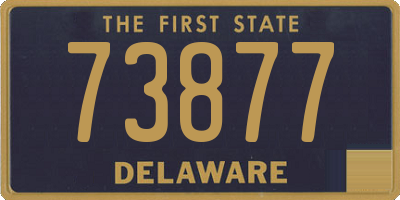 DE license plate 73877