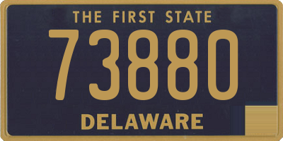 DE license plate 73880