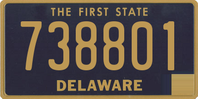 DE license plate 738801