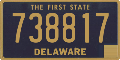 DE license plate 738817