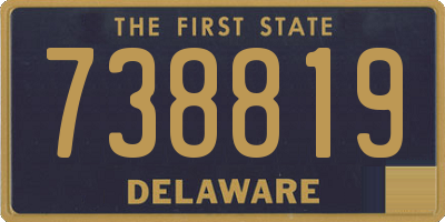 DE license plate 738819