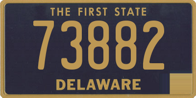 DE license plate 73882