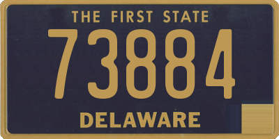 DE license plate 73884