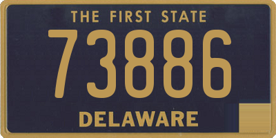 DE license plate 73886