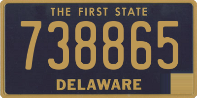 DE license plate 738865