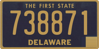 DE license plate 738871