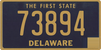 DE license plate 73894