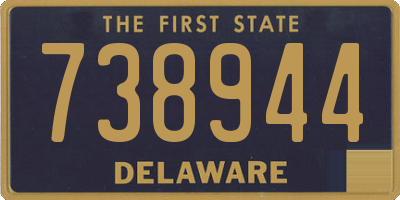 DE license plate 738944