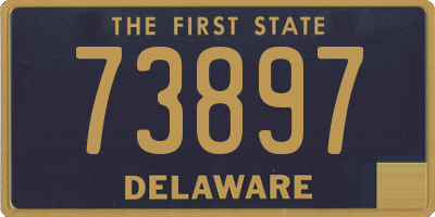 DE license plate 73897