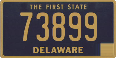DE license plate 73899
