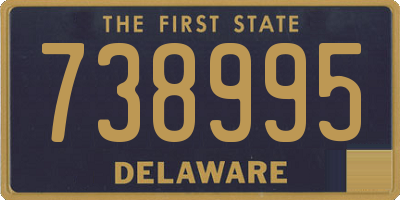 DE license plate 738995