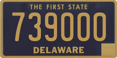 DE license plate 739000