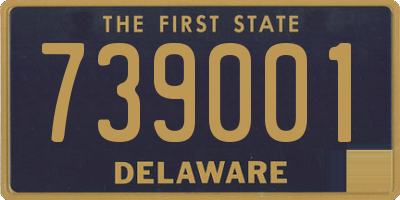 DE license plate 739001