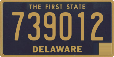 DE license plate 739012