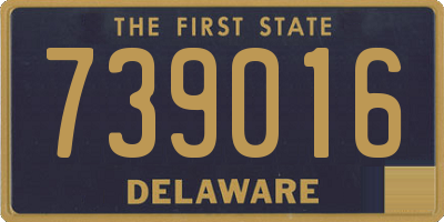 DE license plate 739016