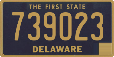 DE license plate 739023