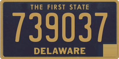 DE license plate 739037