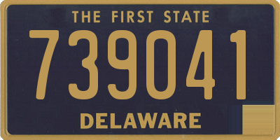 DE license plate 739041
