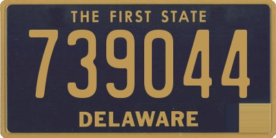 DE license plate 739044
