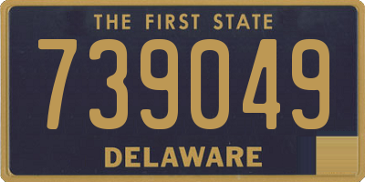 DE license plate 739049