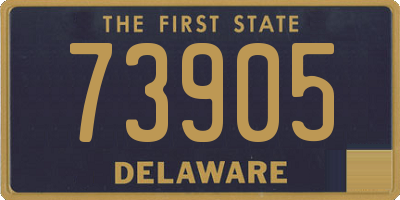 DE license plate 73905