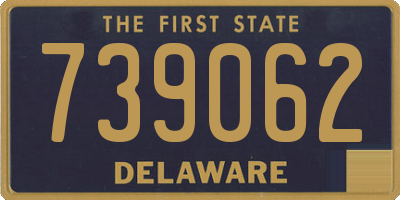 DE license plate 739062