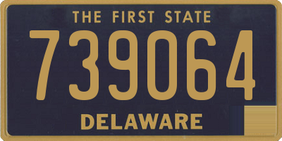 DE license plate 739064