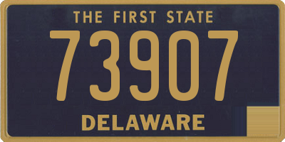 DE license plate 73907