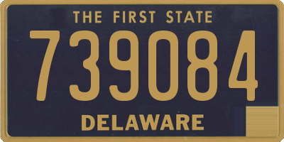 DE license plate 739084