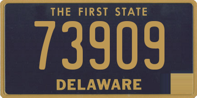DE license plate 73909