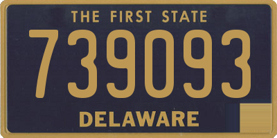 DE license plate 739093