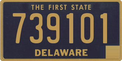 DE license plate 739101