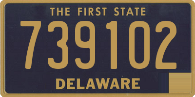 DE license plate 739102