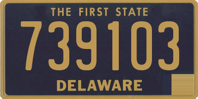 DE license plate 739103