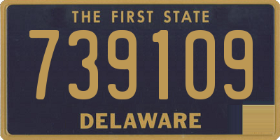 DE license plate 739109