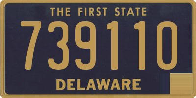 DE license plate 739110