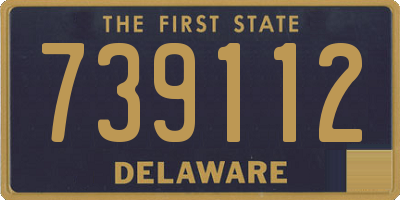 DE license plate 739112
